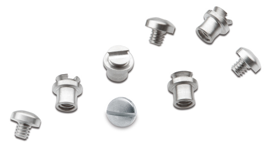Fastening elements for hinge system acc. to Herbst, 4 pairs with slotted screws, orthodontics, product image, catalogue