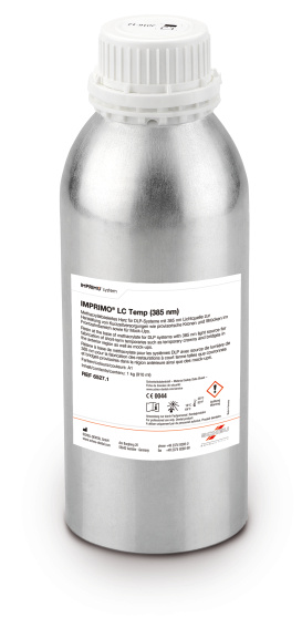 IMPRIMO® LC Temp, DLP / 385 nm, A1, 3D Druck, Harz, Produktbild, Katalog