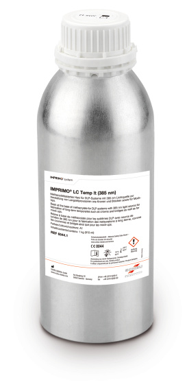 IMPRIMO® LC Temp lt, DLP / 385 nm, A1, 3D Druck, Harz, Produktbild, Katalog