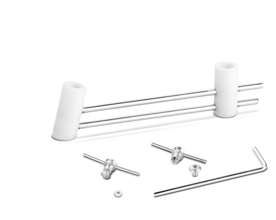 Positioning aid and fastening elements for IST® appliance, dental sleep medicine, product image, catalogue